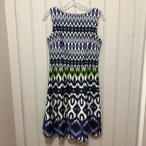 Maggy London watercolor print dress